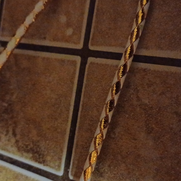 Mens Gold Neck Vintage   Tie & Brass Man Shiners Item - Picture 6 of 7